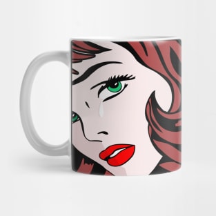 Redheaded Pop Art Girl Mug